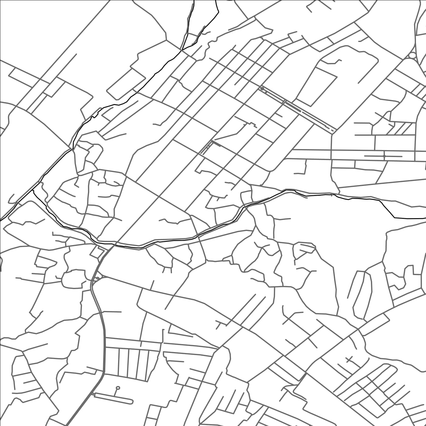 ROAD MAP OF KULOB, TAJIKISTAN BY MAPBAKES