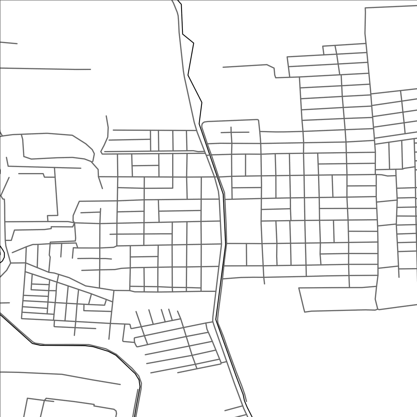 ROAD MAP OF OBBURDON, TAJIKISTAN BY MAPBAKES