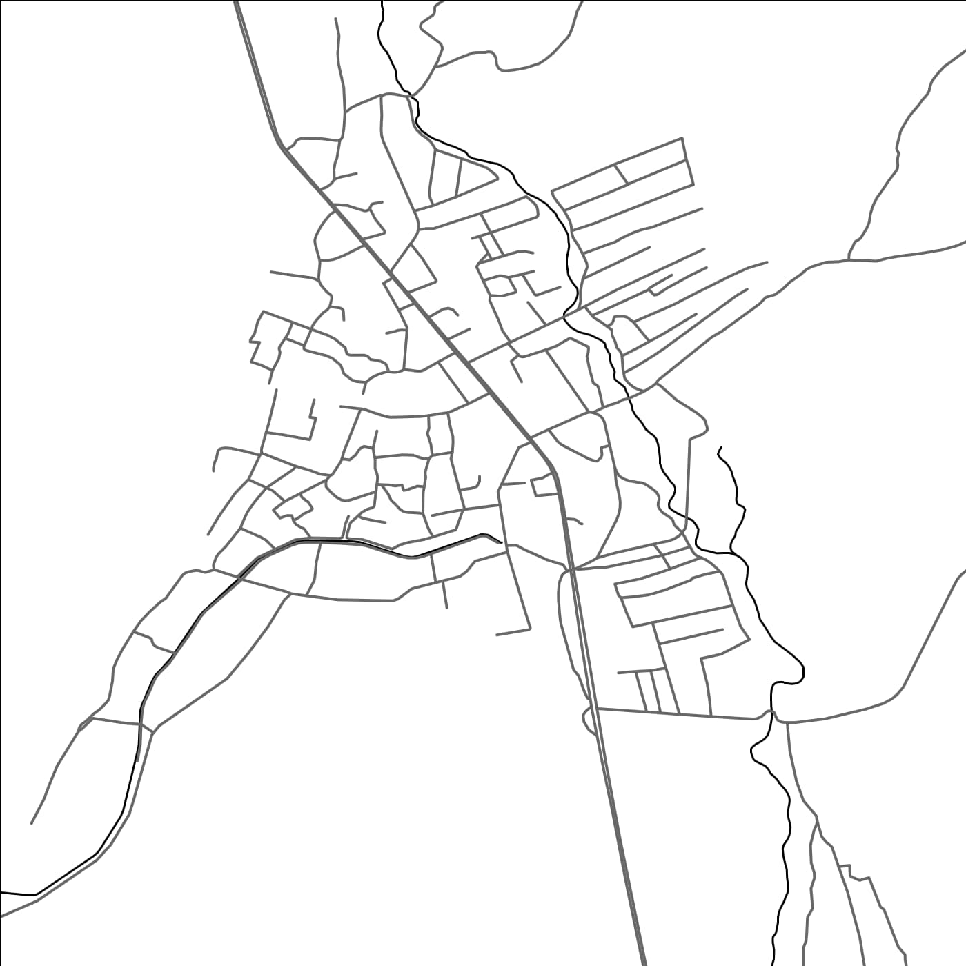 ROAD MAP OF OBIKIIK, TAJIKISTAN BY MAPBAKES