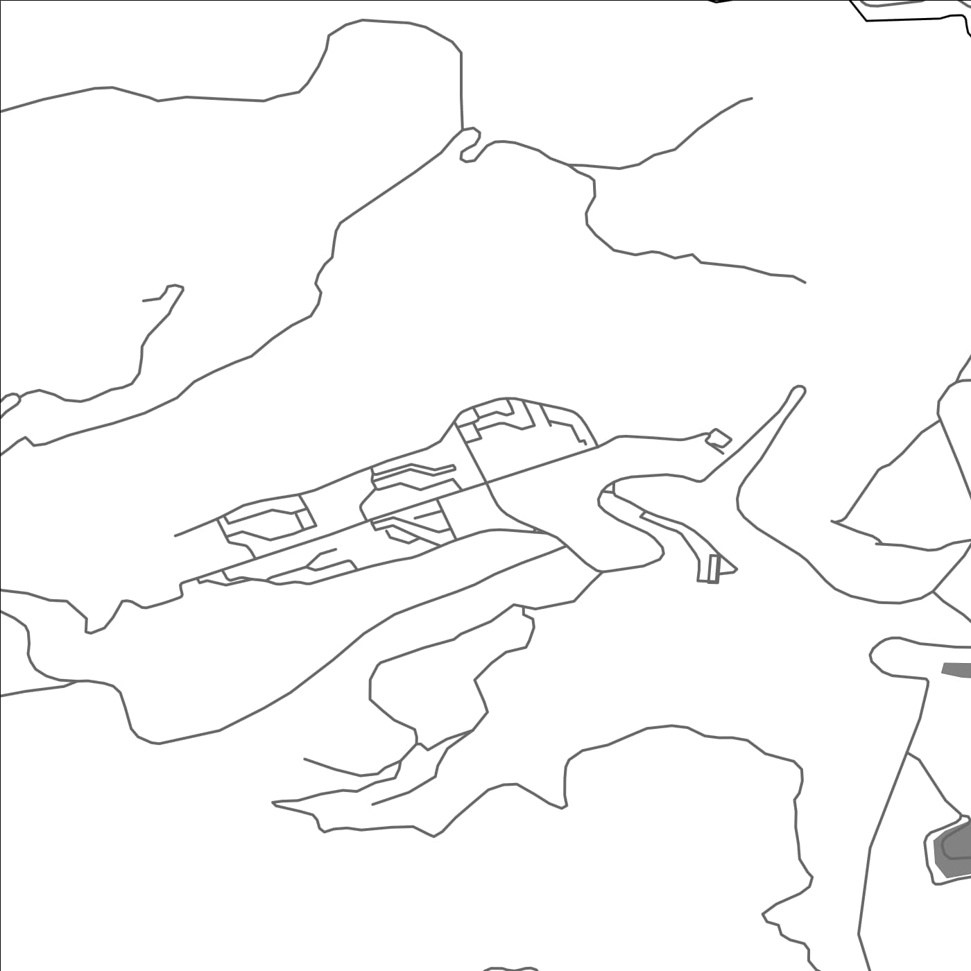 ROAD MAP OF ROGHUN, TAJIKISTAN BY MAPBAKES