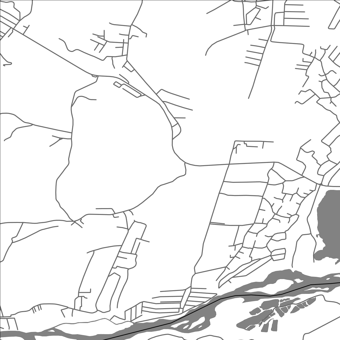 ROAD MAP OF SARIKISHTY, TAJIKISTAN BY MAPBAKES