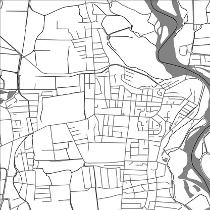 ROAD MAP OF SHAHRITUS, TAJIKISTAN BY MAPBAKES