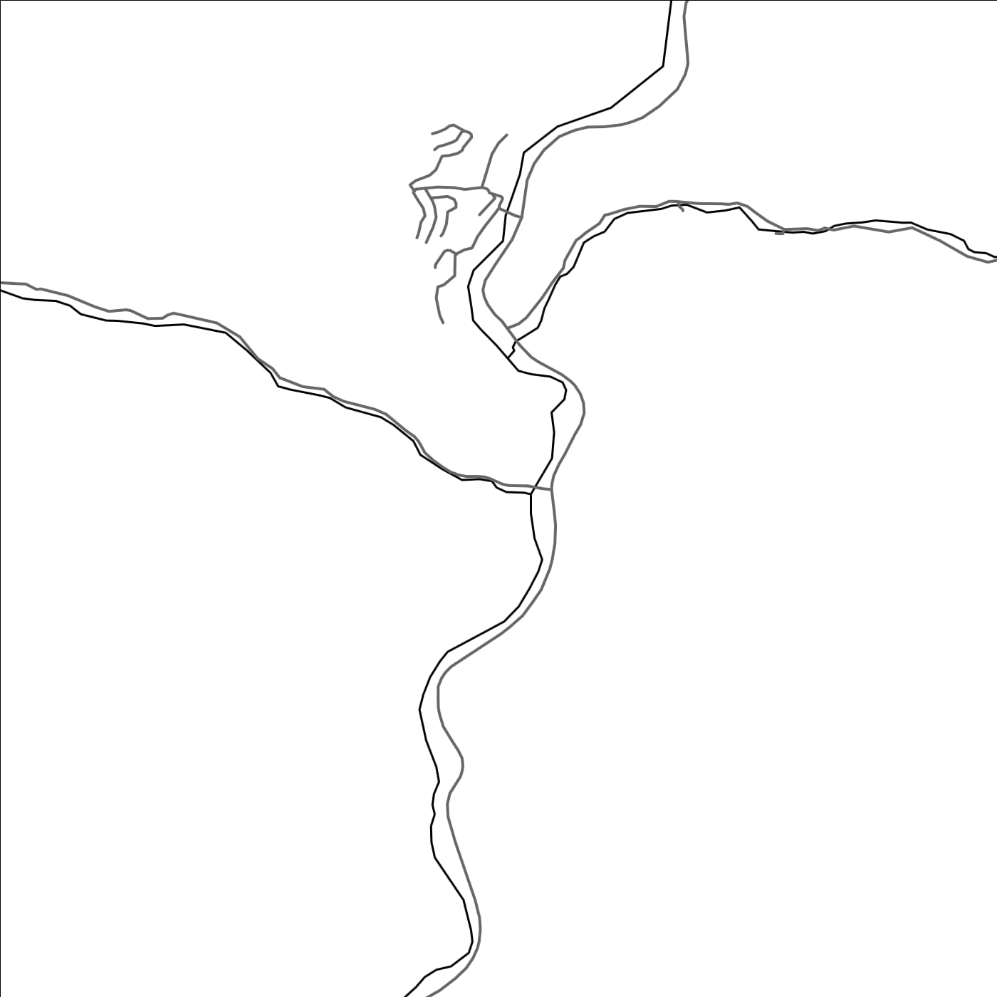 ROAD MAP OF VARZOBKALA, TAJIKISTAN BY MAPBAKES