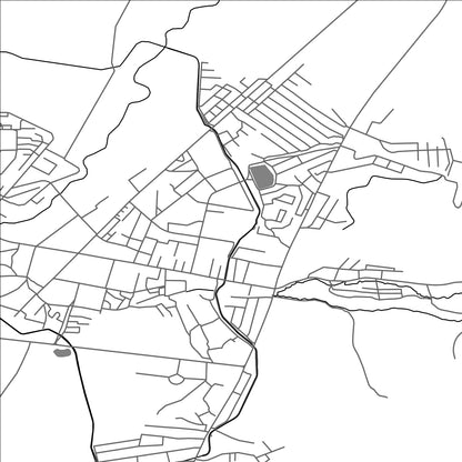 ROAD MAP OF YOVON, TAJIKISTAN BY MAPBAKES