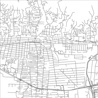 ROAD MAP OF ARANGUEZ, TRINIDAD AND TOBAGO BY MAPBAKES