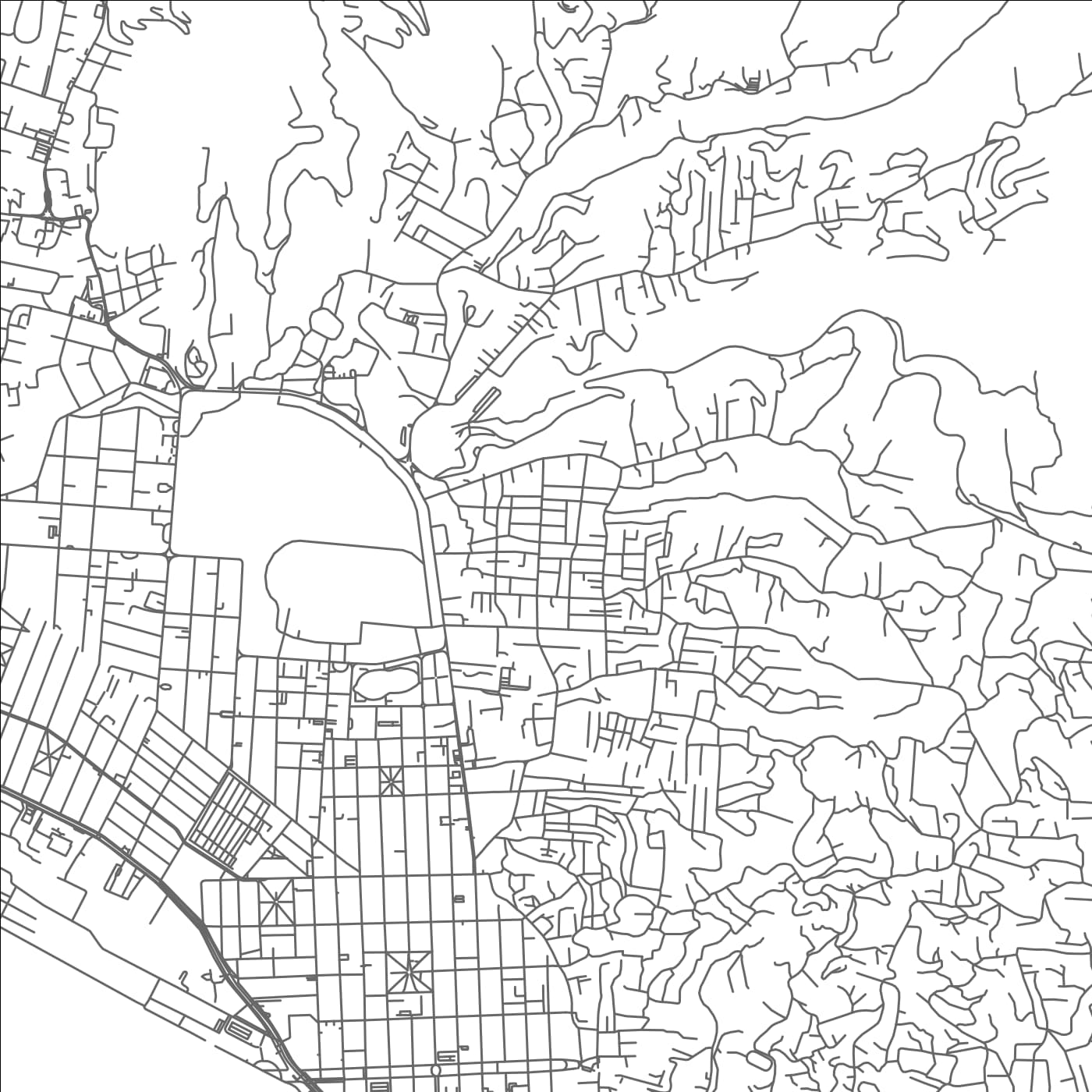 ROAD MAP OF BELMONT, TRINIDAD AND TOBAGO BY MAPBAKES