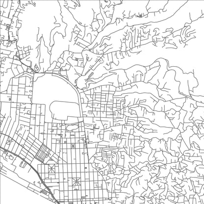 ROAD MAP OF BELMONT, TRINIDAD AND TOBAGO BY MAPBAKES