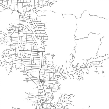 ROAD MAP OF CAMERON, TRINIDAD AND TOBAGO BY MAPBAKES
