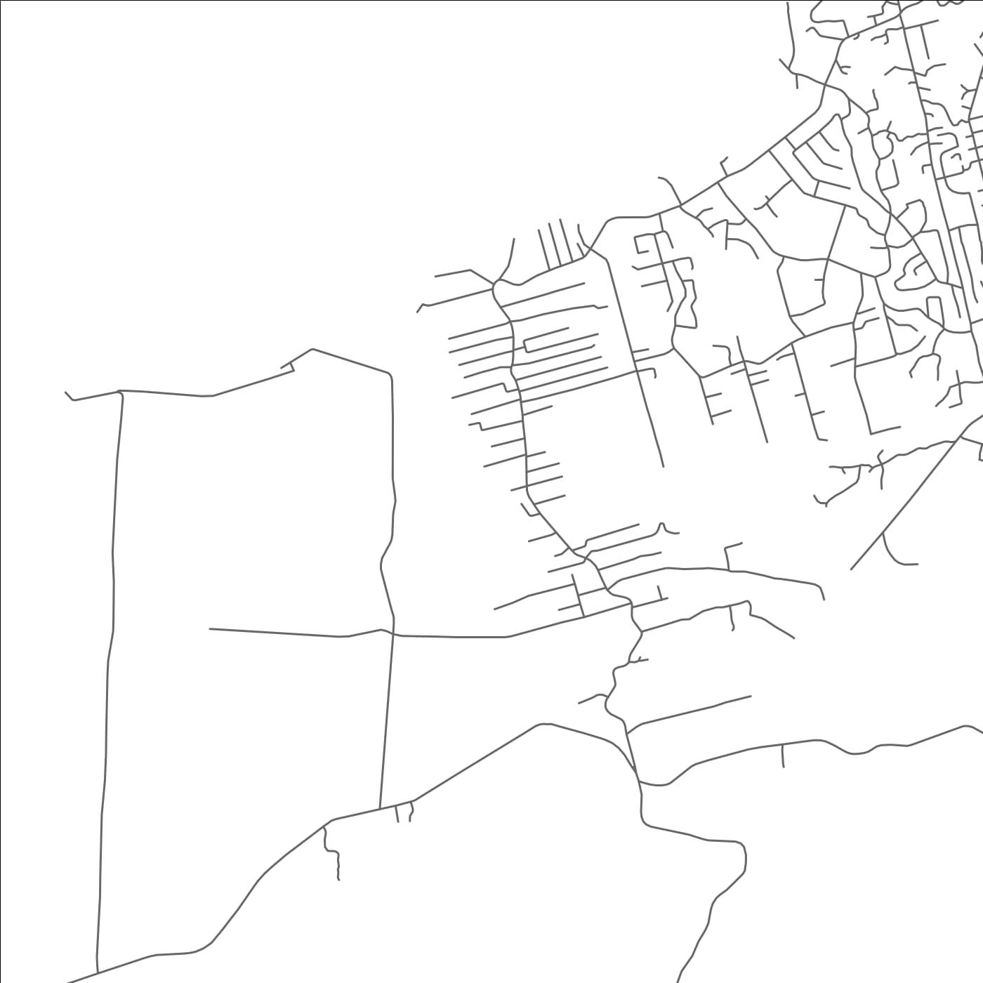 ROAD MAP OF CAP-DE-VILLE, TRINIDAD AND TOBAGO BY MAPBAKES