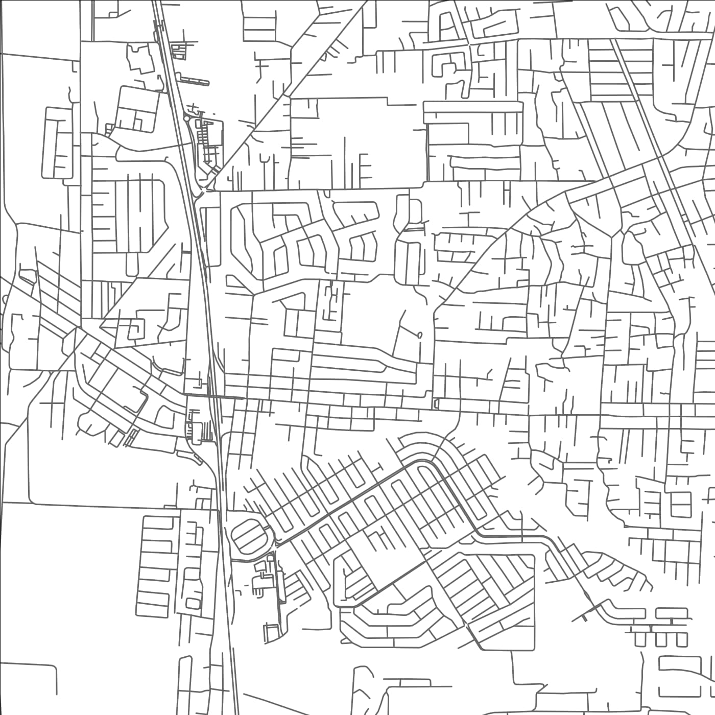 ROAD MAP OF CHAGUANAS, TRINIDAD AND TOBAGO BY MAPBAKES