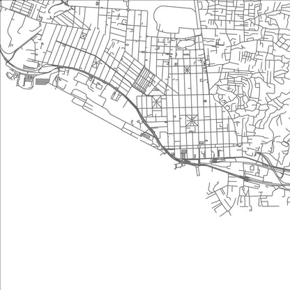 ROAD MAP OF CORBEAUX TOWN, TRINIDAD AND TOBAGO BY MAPBAKES