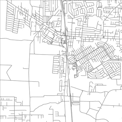 ROAD MAP OF CUMBERBATCH, TRINIDAD AND TOBAGO BY MAPBAKES