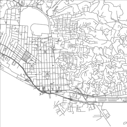 ROAD MAP OF EAST DRY RIVER, TRINIDAD AND TOBAGO BY MAPBAKES