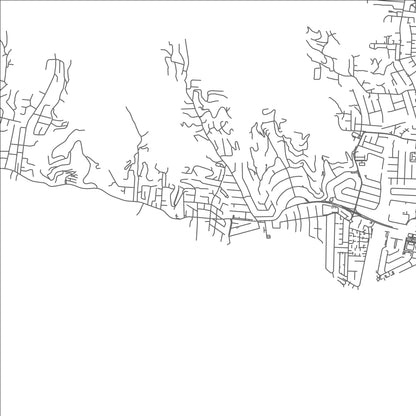 ROAD MAP OF GLENCOE, TRINIDAD AND TOBAGO BY MAPBAKES