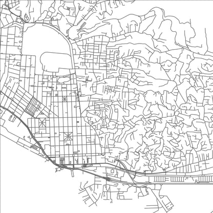 ROAD MAP OF GONZALES, TRINIDAD AND TOBAGO BY MAPBAKES