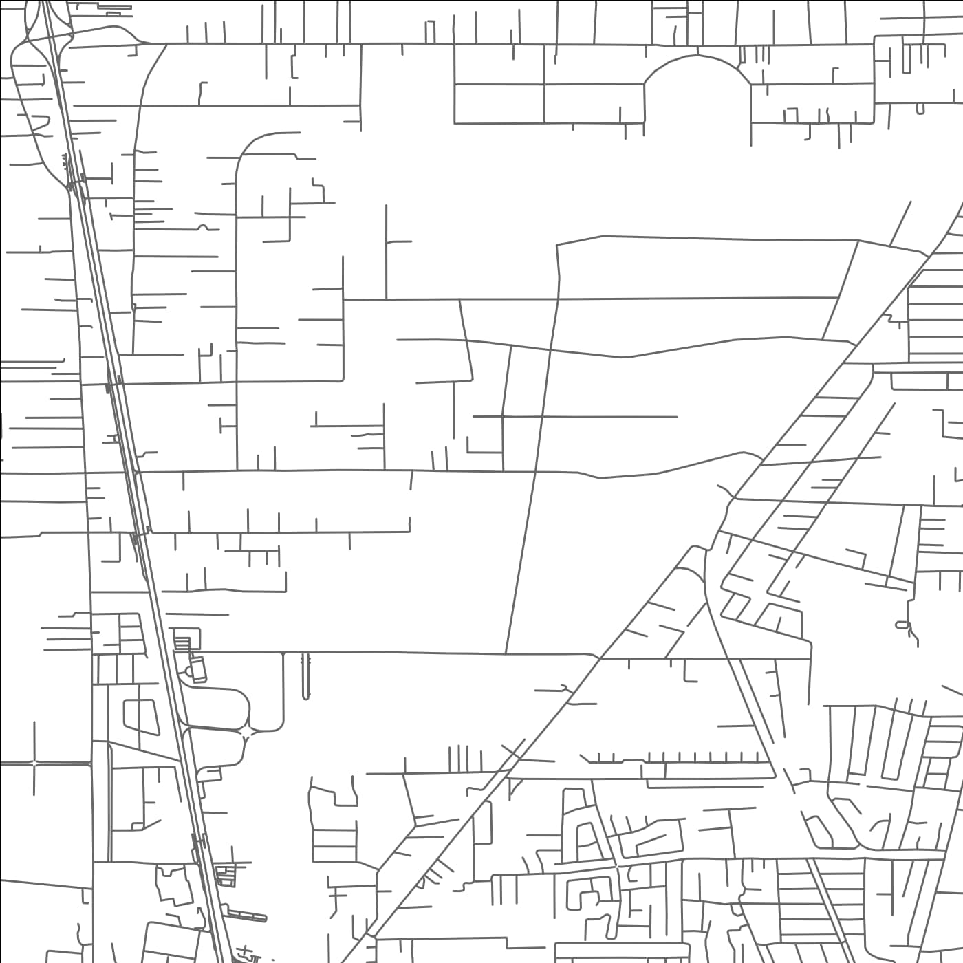 ROAD MAP OF JERMINGHAM JUNCTION, TRINIDAD AND TOBAGO BY MAPBAKES