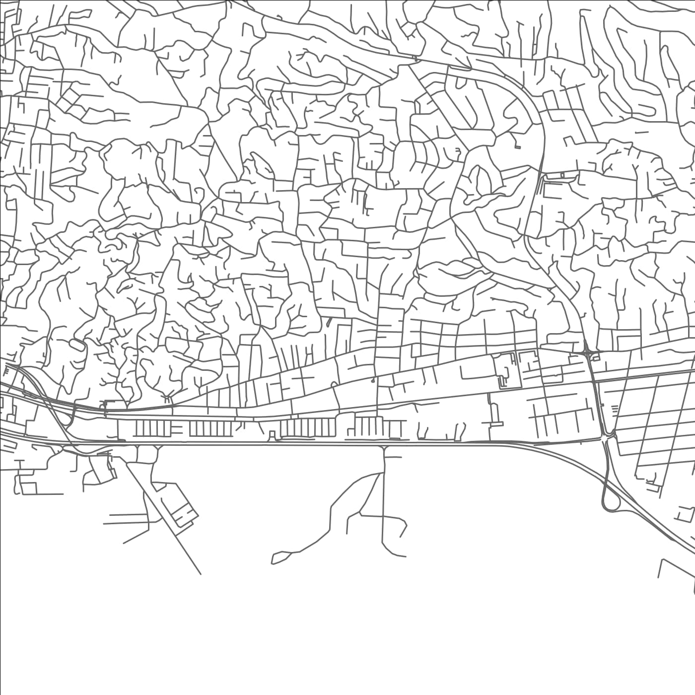 ROAD MAP OF LAVENTILLE, TRINIDAD AND TOBAGO BY MAPBAKES