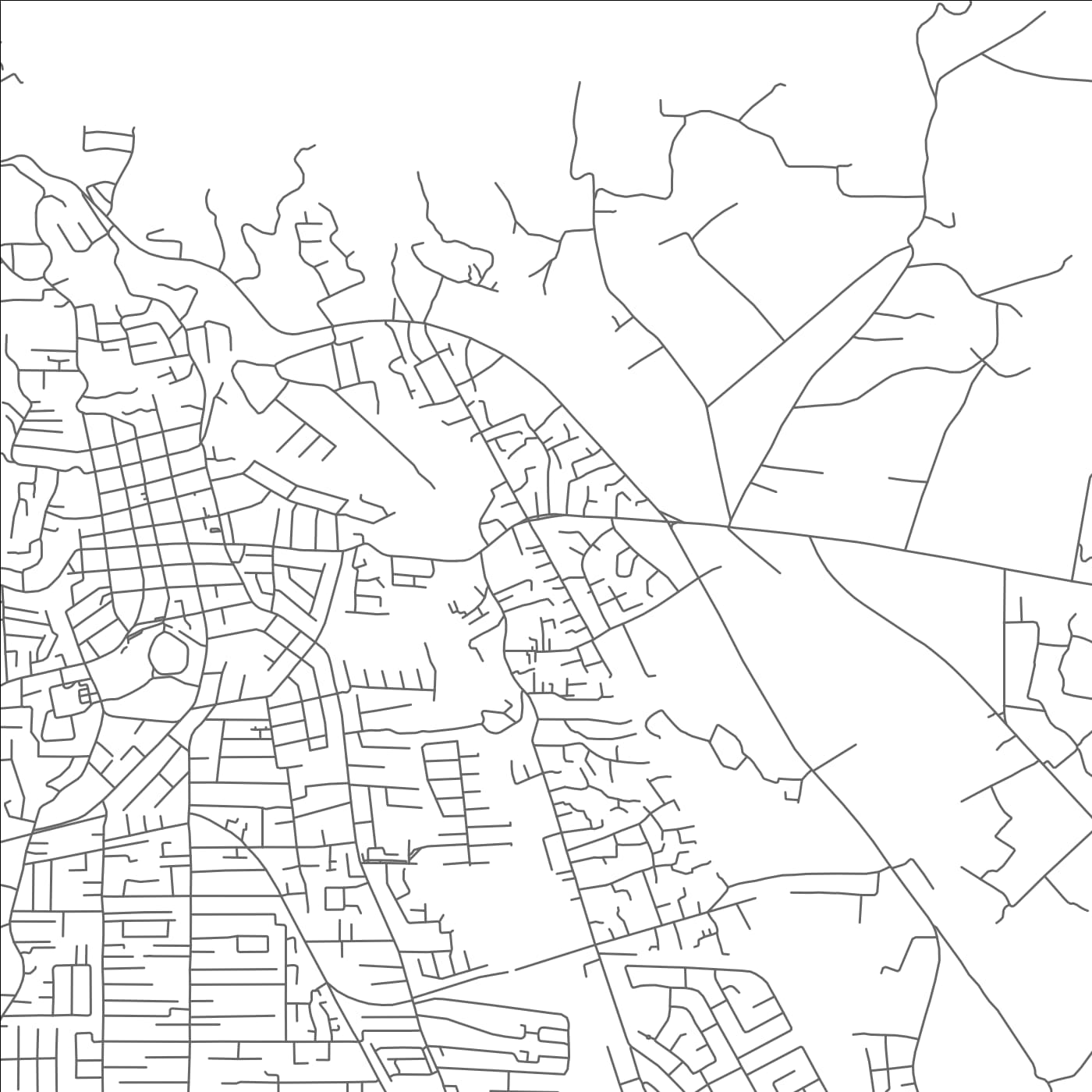 ROAD MAP OF MATURITA, TRINIDAD AND TOBAGO BY MAPBAKES