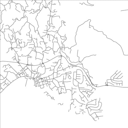 ROAD MAP OF MORNE QUITON, TRINIDAD AND TOBAGO BY MAPBAKES