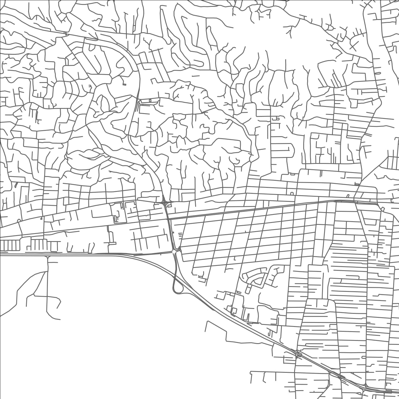 ROAD MAP OF MORVANT, TRINIDAD AND TOBAGO BY MAPBAKES