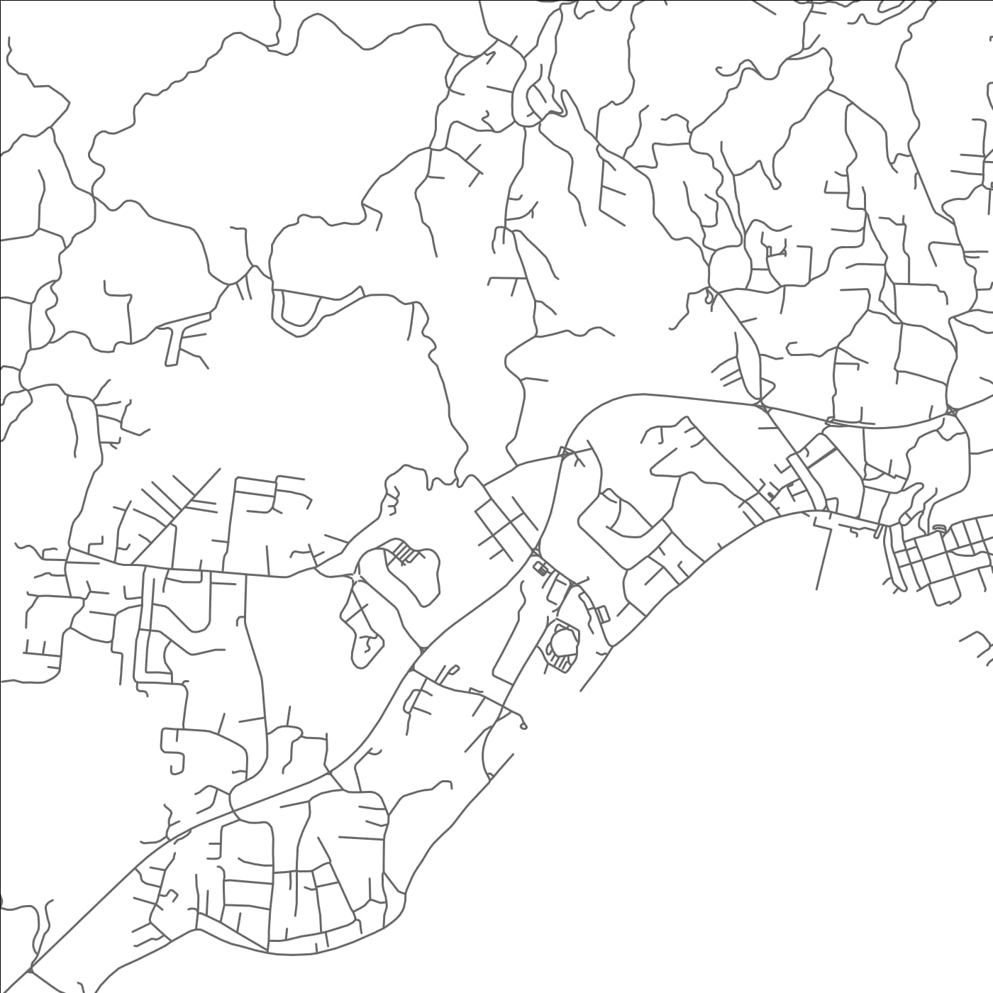 ROAD MAP OF MOUNT GRACE, TRINIDAD AND TOBAGO BY MAPBAKES