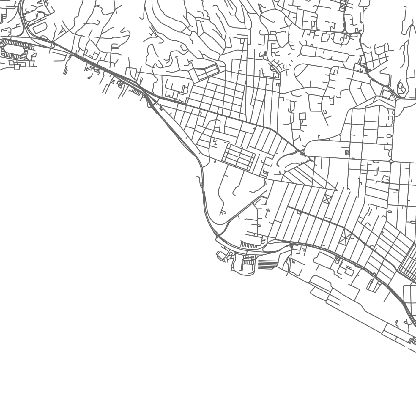 ROAD MAP OF PERU, TRINIDAD AND TOBAGO BY MAPBAKES