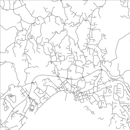 ROAD MAP OF ROCKLY VALE, TRINIDAD AND TOBAGO BY MAPBAKES