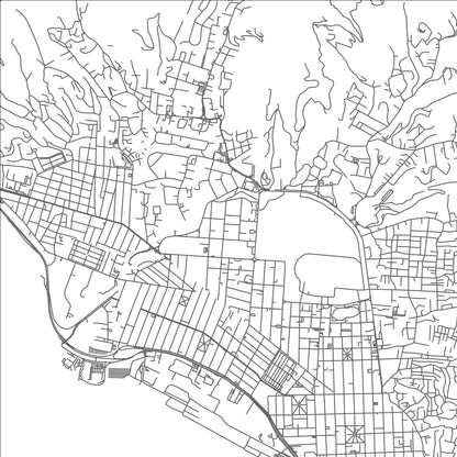 ROAD MAP OF SAINT CLAIR, TRINIDAD AND TOBAGO BY MAPBAKES