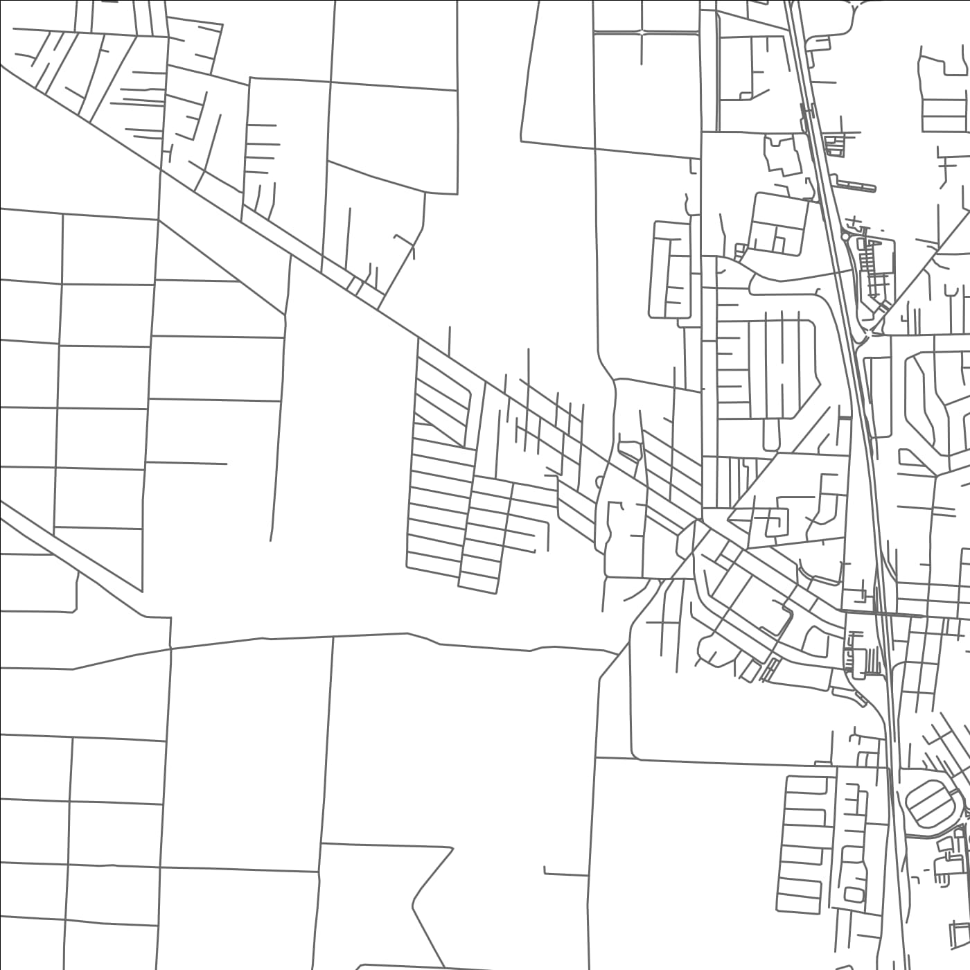 ROAD MAP OF SAINT THOMAS, TRINIDAD AND TOBAGO BY MAPBAKES