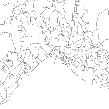 ROAD MAP OF SCARBOROUGH, TRINIDAD AND TOBAGO BY MAPBAKES