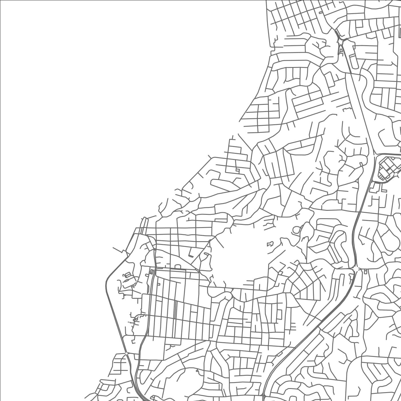 ROAD MAP OF SPRING VALE, TRINIDAD AND TOBAGO BY MAPBAKES