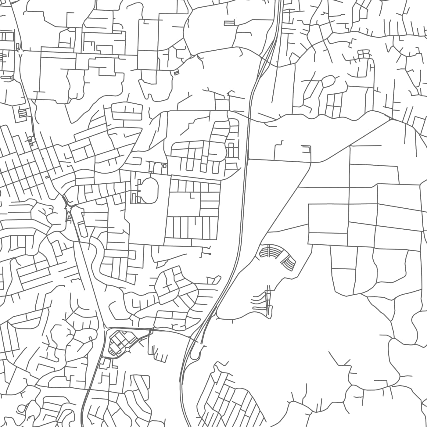 ROAD MAP OF UNION, TRINIDAD AND TOBAGO BY MAPBAKES