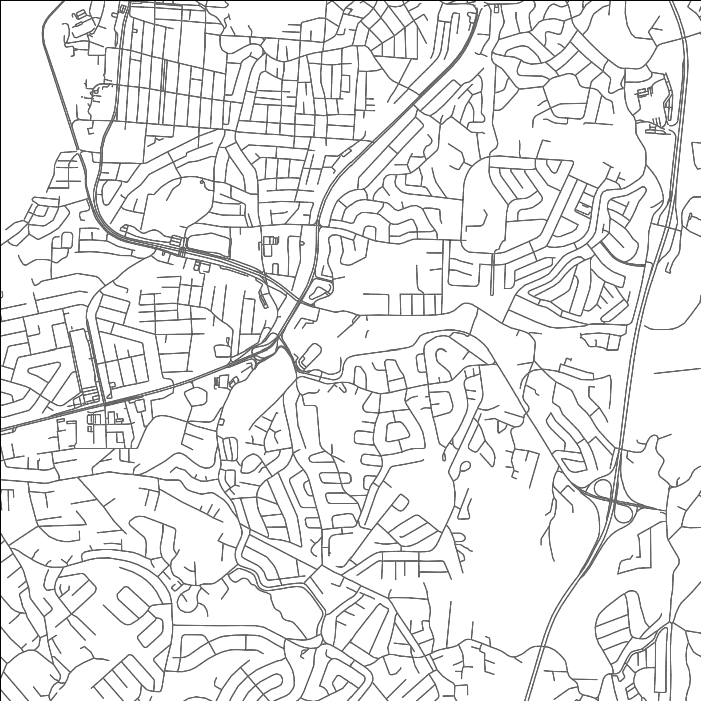 ROAD MAP OF VICTORIA, TRINIDAD AND TOBAGO BY MAPBAKES