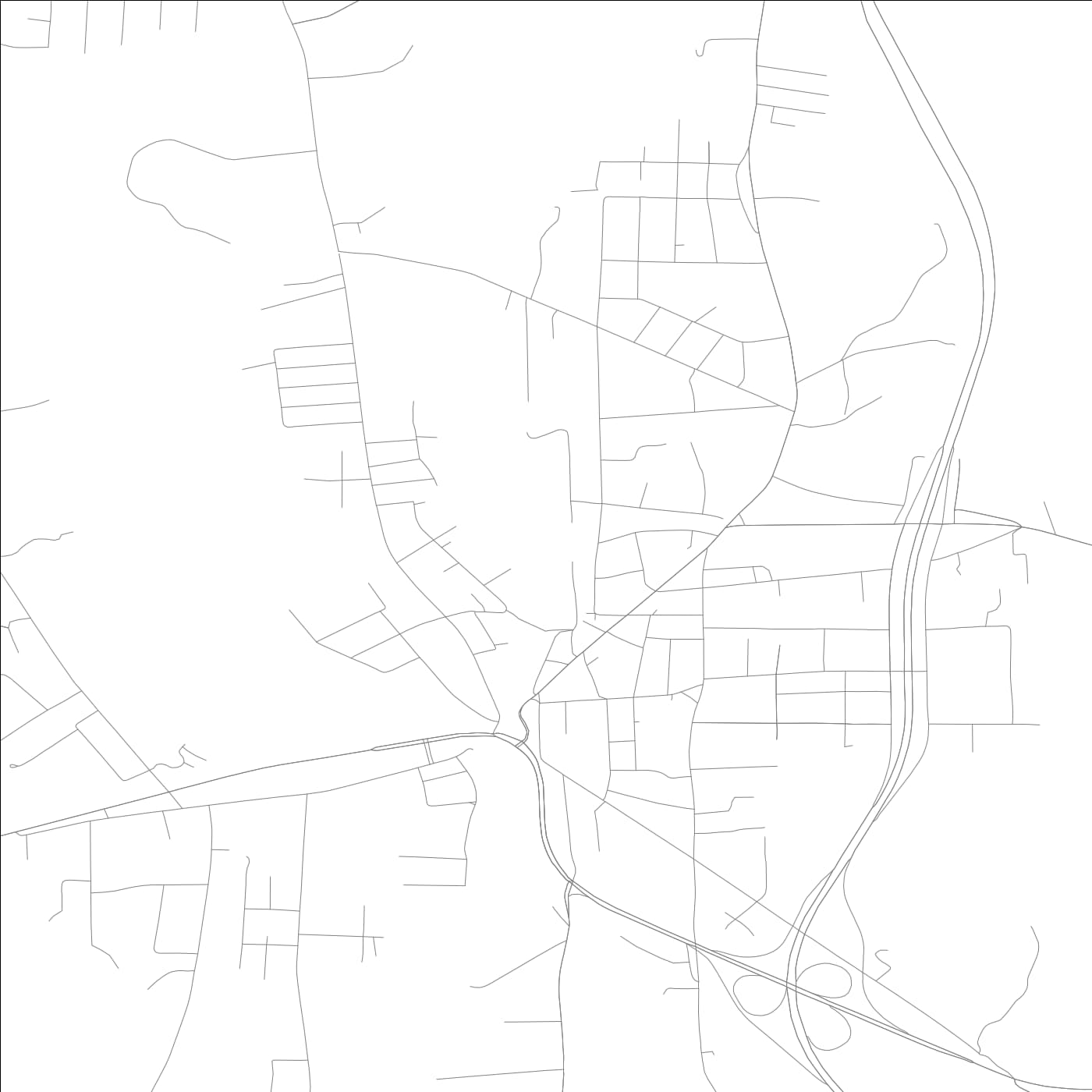 ROAD MAP OF DANIELSON, CONNECTICUT BY MAPBAKES