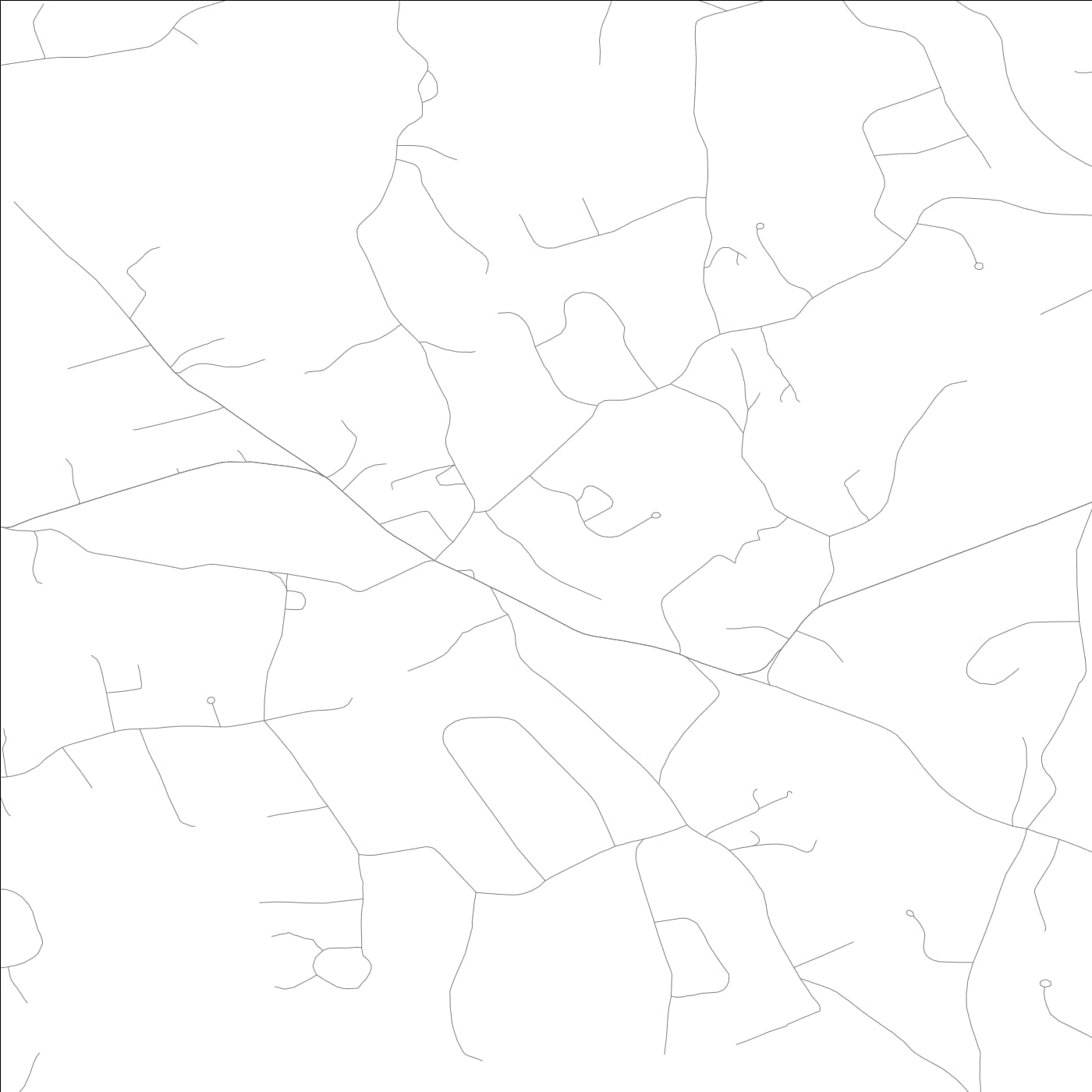 ROAD MAP OF DODGINGTOWN, CONNECTICUT BY MAPBAKES