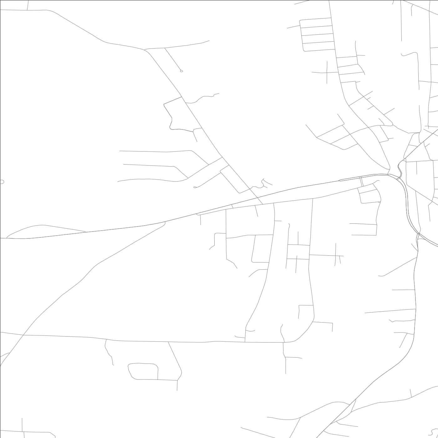ROAD MAP OF EAST BROOKLYN, CONNECTICUT BY MAPBAKES