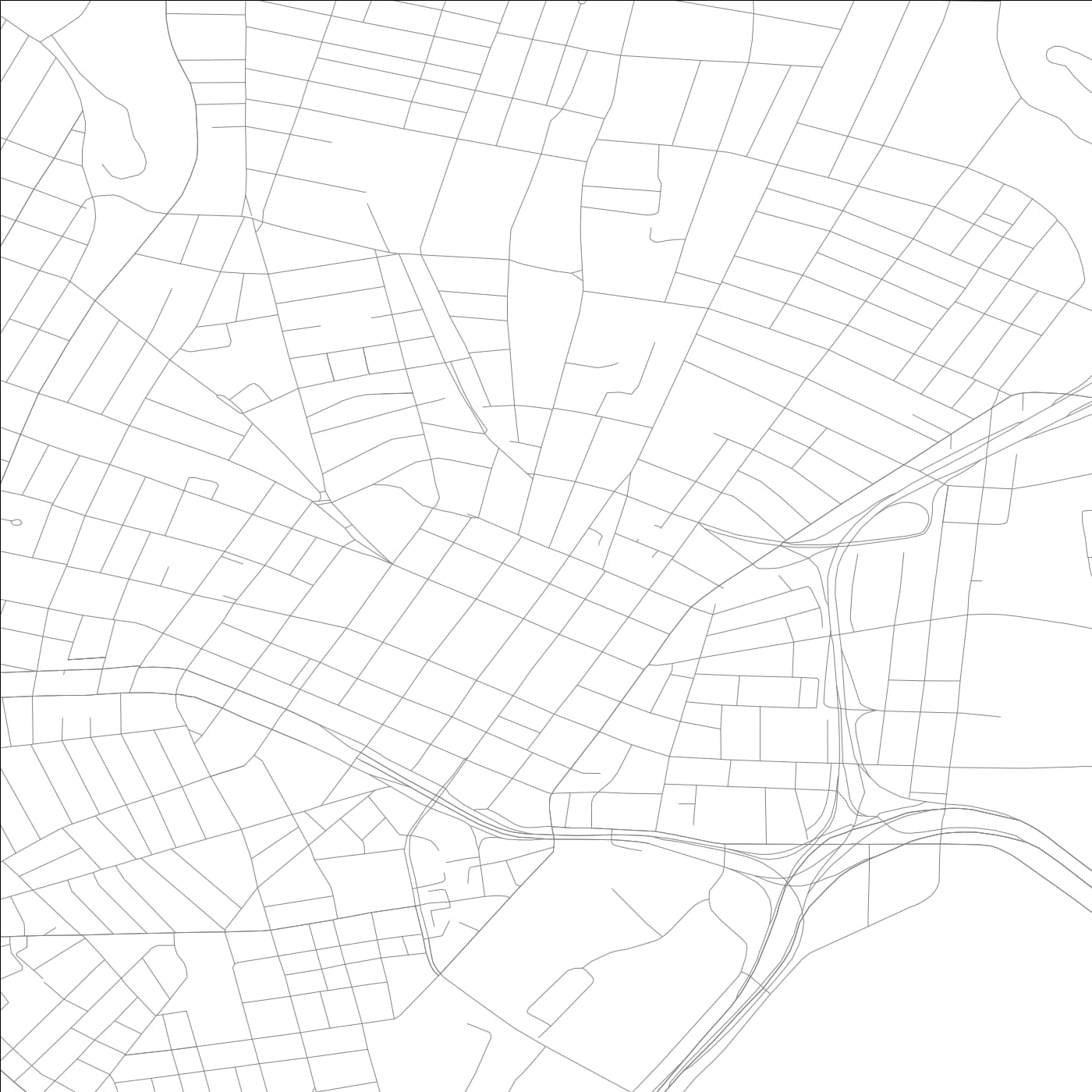 ROAD MAP OF NEW HAVEN, CONNECTICUT BY MAPBAKES