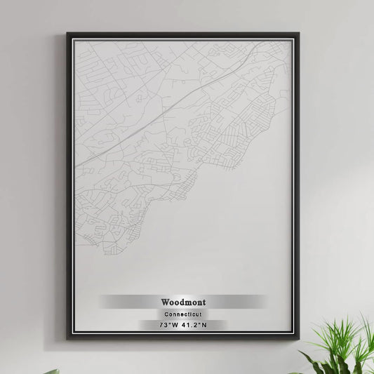 ROAD MAP OF WOODMONT, CONNECTICUT BY MAPBAKES