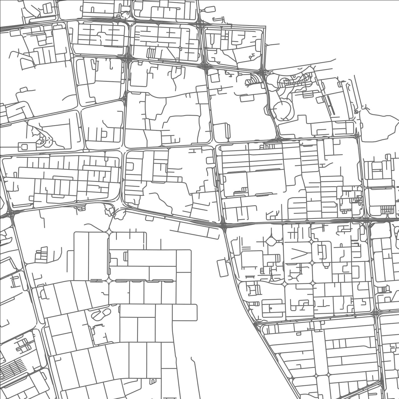 ROAD MAP OF AL ‘AYN, UNITED ARAB EMIRATES BY MAPBAKES