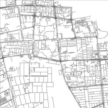 ROAD MAP OF AL ‘AYN, UNITED ARAB EMIRATES BY MAPBAKES