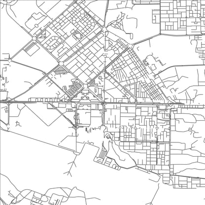 ROAD MAP OF AL FUJAYRAH, UNITED ARAB EMIRATES BY MAPBAKES