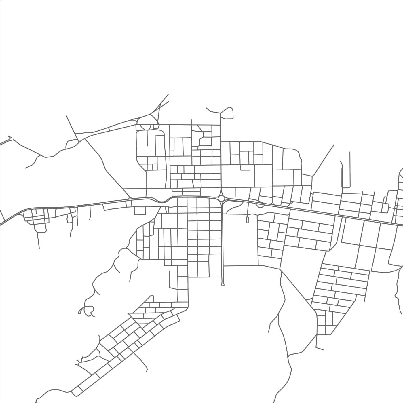 ROAD MAP OF AL KUBŪS, UNITED ARAB EMIRATES BY MAPBAKES