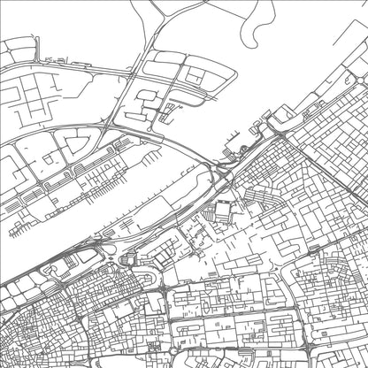 ROAD MAP OF FERIJ AL MUHADHAM, UNITED ARAB EMIRATES BY MAPBAKES