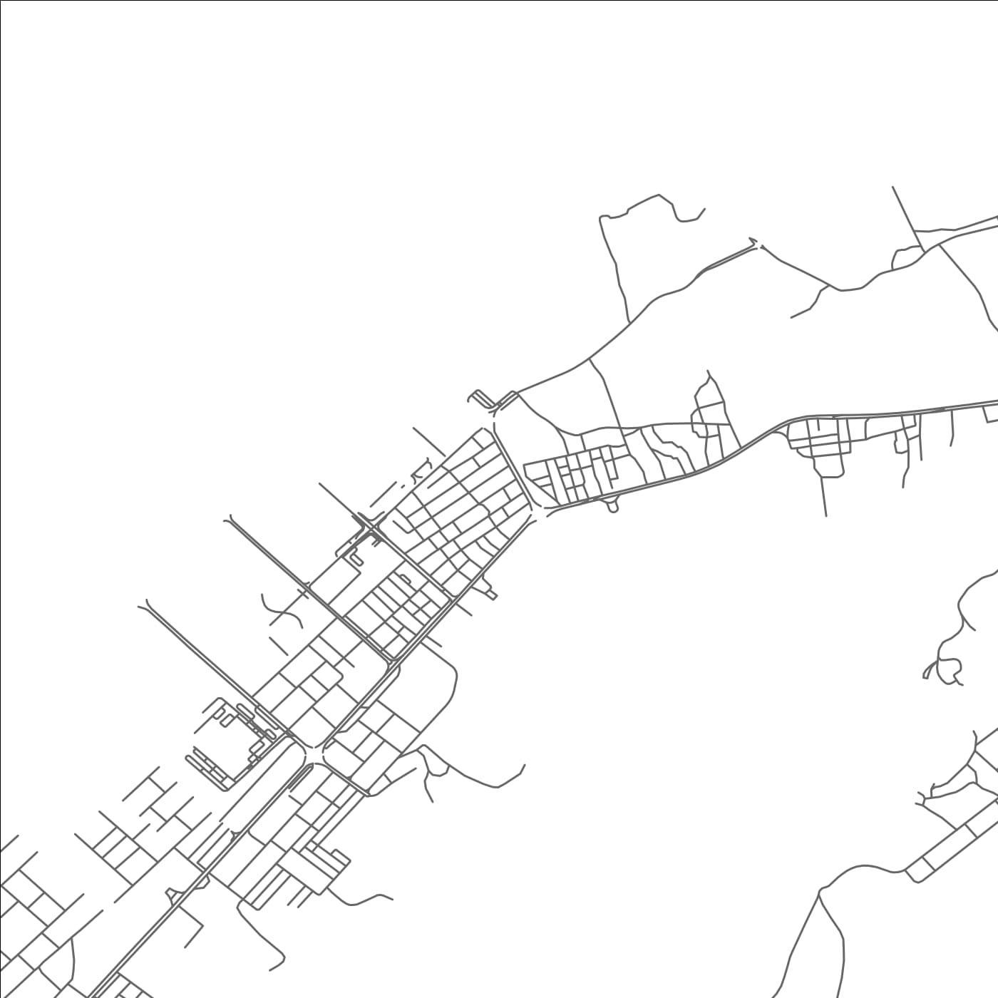 ROAD MAP OF GHURFAH, UNITED ARAB EMIRATES BY MAPBAKES