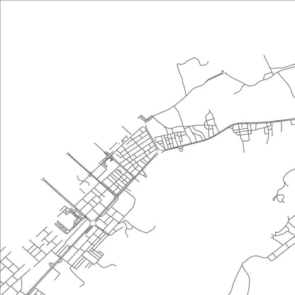 ROAD MAP OF GHURFAH, UNITED ARAB EMIRATES BY MAPBAKES