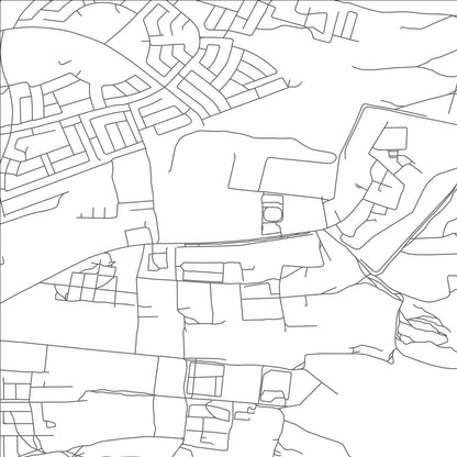 ROAD MAP OF HUNAYWAH, UNITED ARAB EMIRATES BY MAPBAKES