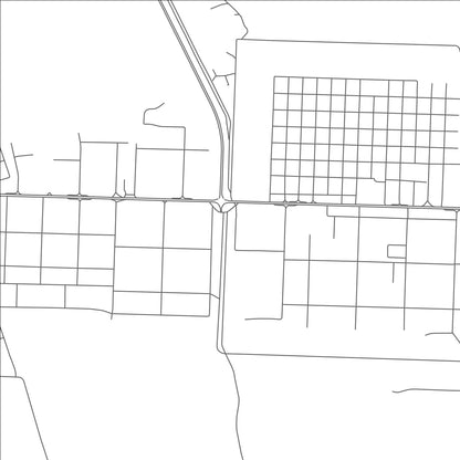 ROAD MAP OF MADĪNAT ZĀYID, UNITED ARAB EMIRATES BY MAPBAKES