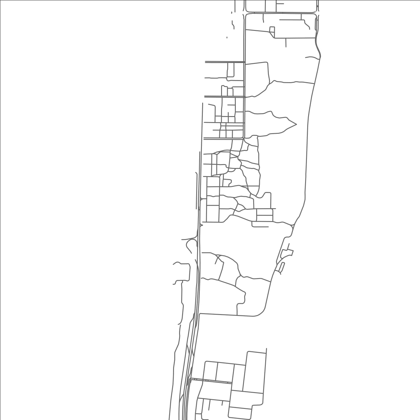 ROAD MAP OF NUHAYY, UNITED ARAB EMIRATES BY MAPBAKES