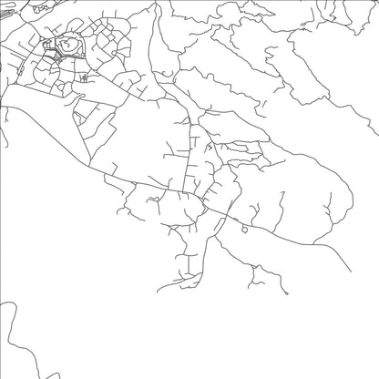 ROAD MAP OF QIMAH, UNITED ARAB EMIRATES BY MAPBAKES