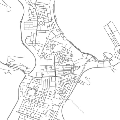 ROAD MAP OF RAFĀ‘, UNITED ARAB EMIRATES BY MAPBAKES